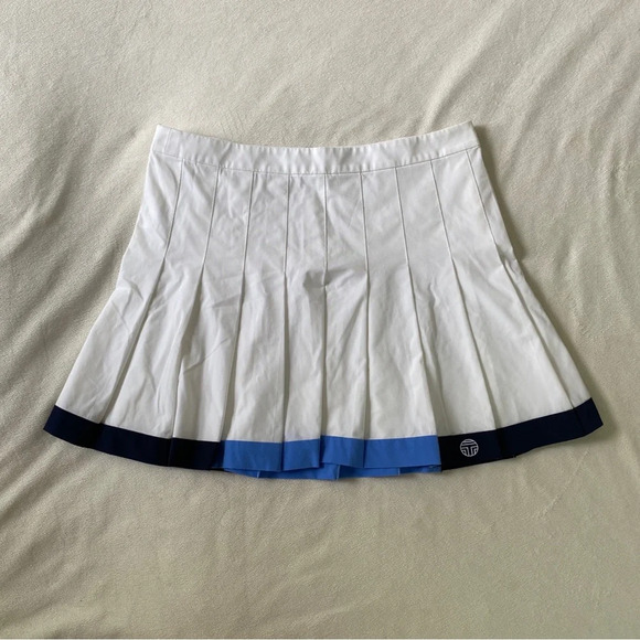 Tory Sport White and Blue Mini Skirt - Picture 1 of 3